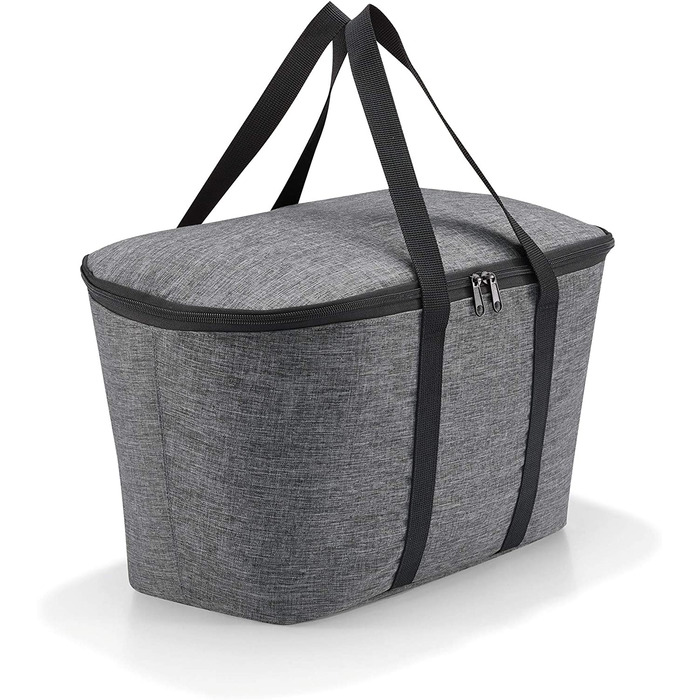 Сумка-холодильник Reisenthel Carrybag з ізотермічною сумкою для покупок (Чорний + Срібний Твіст)