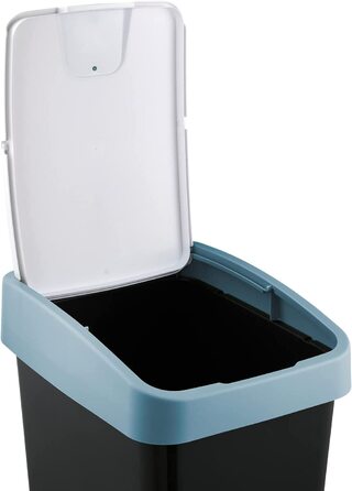 Преміум сміттєвий бак Keeeper з відкидною кришкою Soft Touch 45 л, Nordic Blue