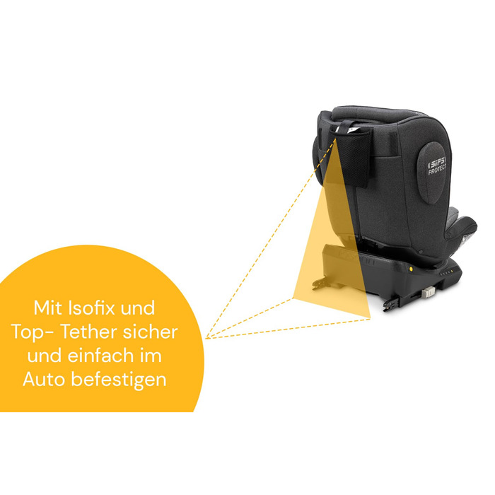 Дитяче автокрісло Osann Swift360 S i-Size 360° Reboarder (76-150 см), сіре