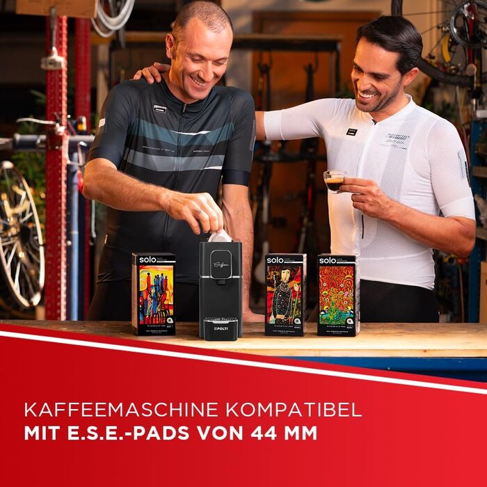 POLTI Coffea S15W: Еспресо-машина з сумісністю з E.S.E. Pads (44 мм), об'єм бака 0.85 л, тиск 19 Bar, білий/чорний колір
